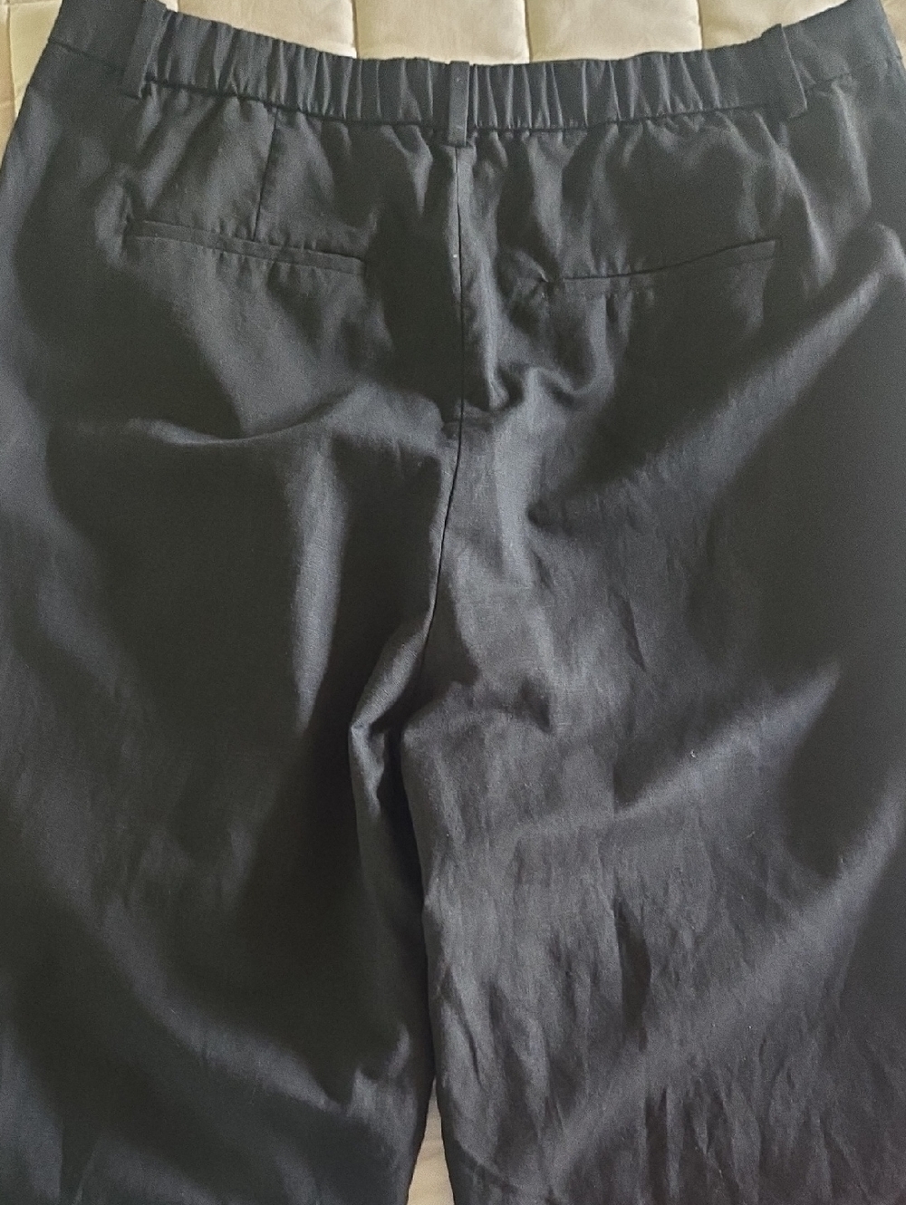 Uniqlo Black Linen Blend Pants - Picture 6 of 7